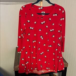 Anne Klein 3/4 Sleeve Swing Top, Size S